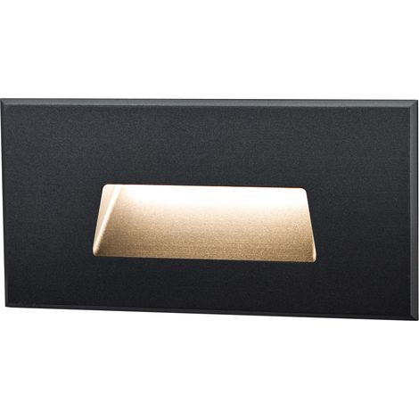 Encastré SET'IN 6.1 rectangle fixe noir 4000K 2W IP67 - EUROPOLE - 37211 (1/3)