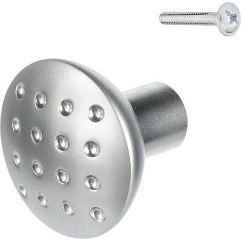 Tirador redondo para muebles, cromo mate, Riex XK07 (1/5)