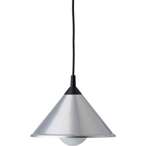 BRILLIANT lampe Bistro suspension 25cm titane 1x A60, E27, 75W, adapté aux lampes normales (non inclus) Échelle A ++ à E Réglable en hauteur / câble peut être raccourci (1/3)