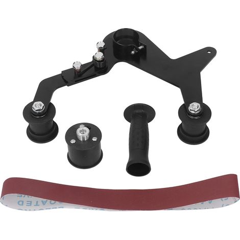 Adaptateur ponceuse à bande inox robuste stable pour meuleuse, adapté tube 14mm/0,55 pouce (1/5)