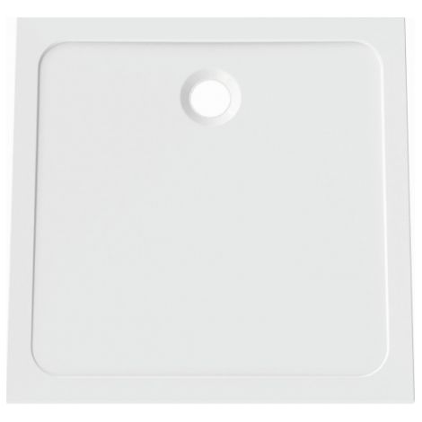 Receveur de douche minéral moulé blanc. 100x100x3cm. avec antidérapant