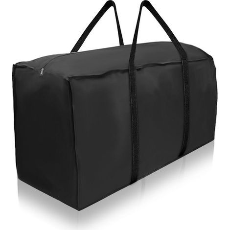 Sac de rangement pour coussins de terrasse — Avec fermeture éclair et poignées, housse de protection contre la poussière pour coussins d'extérieur — 68 po L x 30 po l x 20 po H (Lot de 1) (1/5)