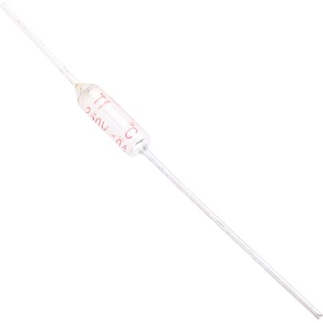 10 Thermosicherungen mit Metallgehäuse, Ausschaltspannung 250 V AC, 10 A, Temperaturbereich TF 72–250 °C, 105 °C (1/5)