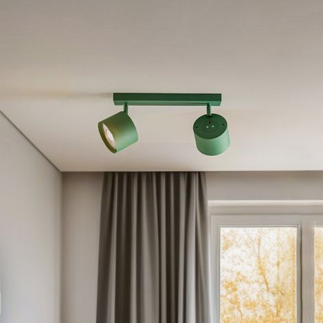 [GEBRAUCHT] B-Ware Chloe Deckenspot Strahler Deckenleuchte Grün Verstellbar Zweiflammig