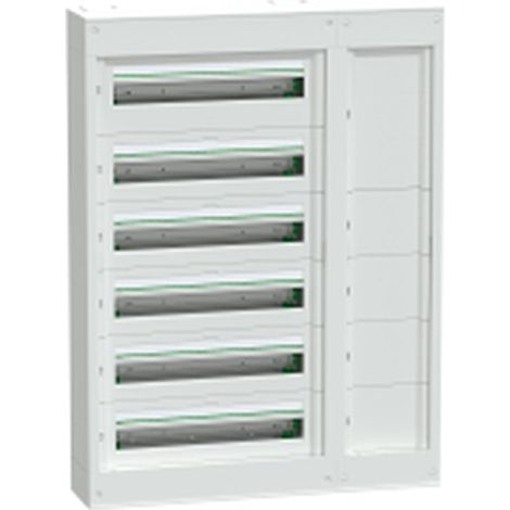 PrismaSeT S - coffret saillie plastique & métal 6 rangées 24 modules + Gaine - LVSSD624
