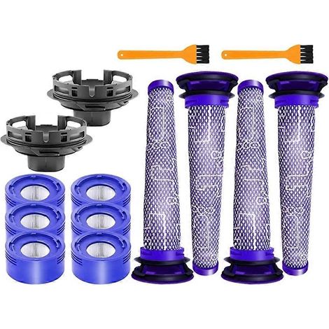 Filtres HEPA et préfiltres pour aspirateurs sans fil Absolute Animal V7 et V8 - Pièce de rechange pour filtre et couvercle arrière du moteur (1/5)