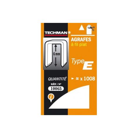 6 mm Klammern - Typ E Techman