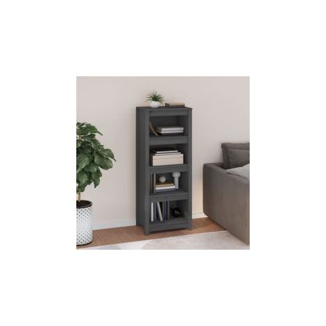Bibliothèque Gris 50x35x125,5 Bois de pin massif (1/5)