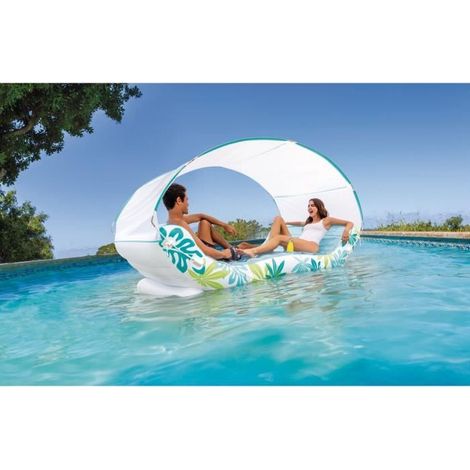Colchón inflable de piscina Intex Lounge Hamac Tropical (1/5)