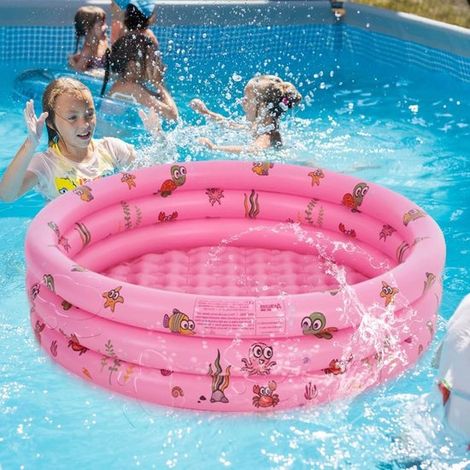 Aufblasbares Kinderbecken Ø 100 cm für den Sommer, ideal für Kinder und Gartenspaß (1/5)