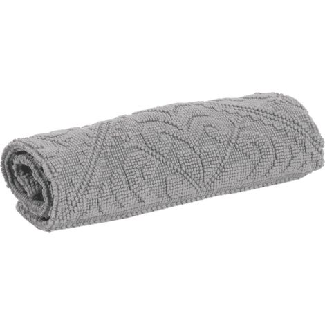 Tapis de Bain Uni pour Sortie de Douche et Baignoire Coloris Orage 70 x 140 cm - PANGIVO
