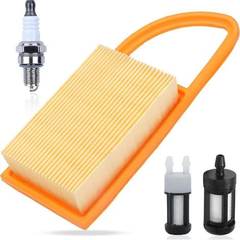 BR600 Filtre à air Filtre à Carburant Bougie d'allumage pour Stihl BR500 BR550 BR600 BR700 souffleur à Dos Remplace 4282 141 0300 4282 141 0300 4282 141 0300B Pièce (1/5)