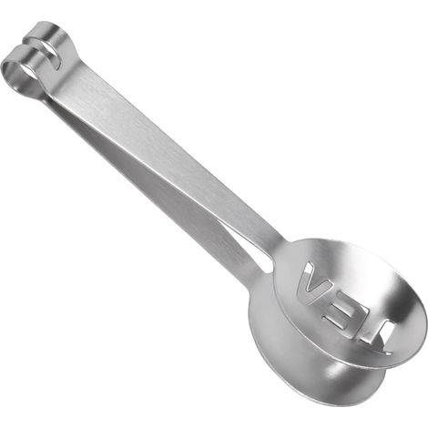 Leichte 12 cm lange Teezange aus Edelstahl, Teebeutelpresse, Abtropfschale, handgefertigtes Küchenutensil für den Hausgebrauch (1/5)
