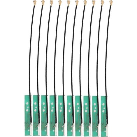 10 antenas WiFi integradas de doble banda 2.4G/5.8G con interfaz IPEX de 3 dBi para monitoreo inalámbrico.