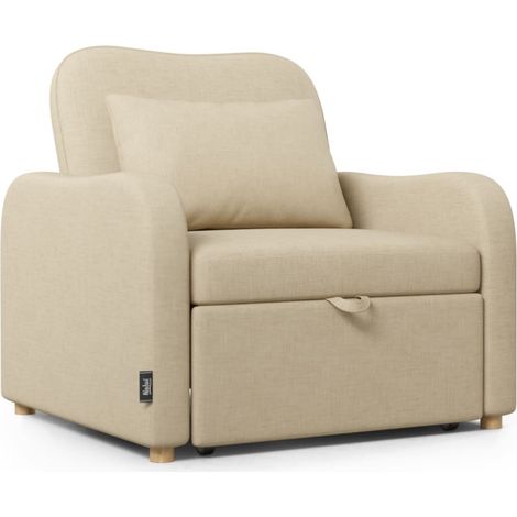 Nalui Sillón Cama Beige Buddy Reclinable 3 en 1 (92x97x90cm)