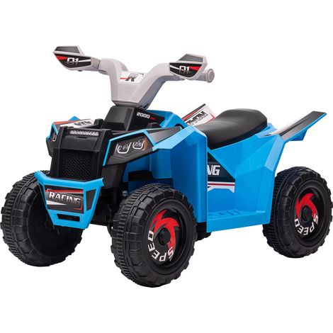 Elektrisches Quad für Kinder, 2,5 km/h, Vorwärts- und Rückwärtsgang, blau, für Kinder von 18-36 Monaten