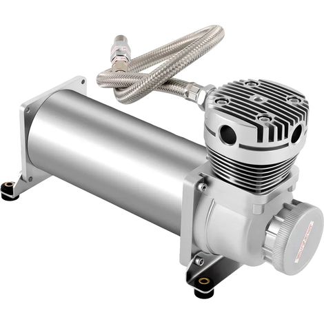 Kit de compresor de aire, alto rendimiento, compatibilidad universal, color plata. (1/2)