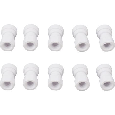 10 vielseitige Kunststoff-Schnellkupplungen für Rohrleitungen, ideal für Heimbrauen und Weinherstellung, Größe 3/8 (1/5)