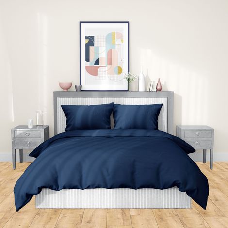 Parure de lit SAPRI satin de coton 240x220 cm (1/5)