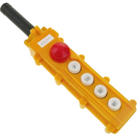 BeMatik - Boîte de commande avec 2+2 boutons poussoirs momentanés et arrêt d'urgence série COB (1/5)