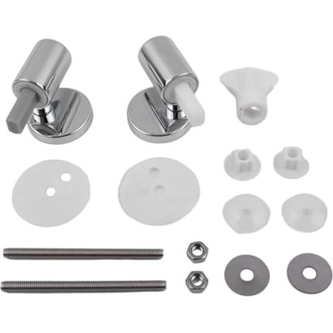 Kit de fixation pour siège et toilette, fixations antirouille, remplacement charnières douces pour toilette