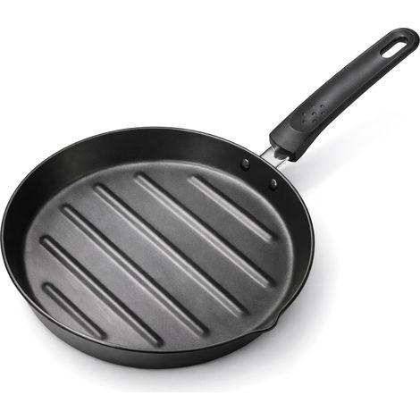 Briebe Mare Grill Asador Sartén Inducción Acero Forjado 28cm Antiadherente sin PFOA, Fabricada en España  Azul