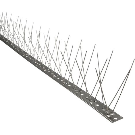 WOLFPACK LINEA PROFESIONAL 5120225 Anti-piccione 1 metro in acciaio inox doppio 80 punte Plus, multicolore, unico (1/3)