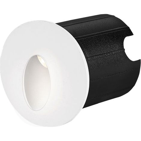 Mini spot LED mural BRAYTRON Vector A, rond, blanc, 2W, 3000K, IP65 (1/5)