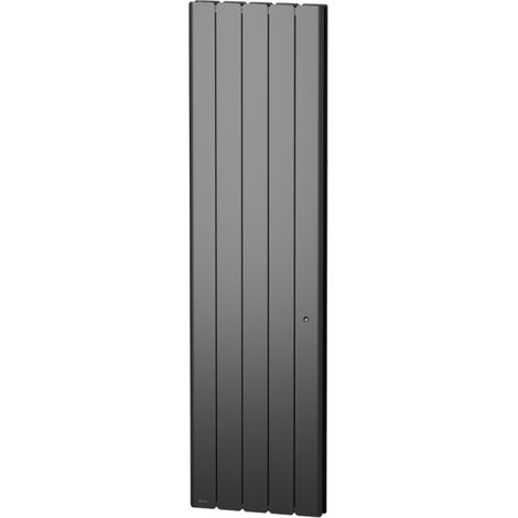 Noirot – Radiateur à inertie fonte 1500W vertical gris anthracite – Connecté avec écran couleur – Programmation intégrée et détection de fenêtre ouverte (1/6)