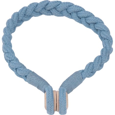 Attaches magnétiques pour rideaux style bohème, boucles magnétiques durables pour salon chambre, sans décoloration, bleu. (1/5)