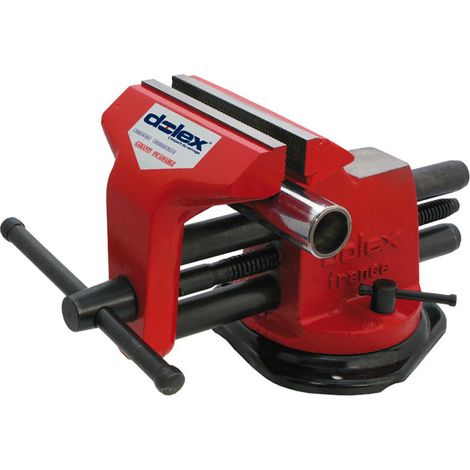 Etau double guidage 47T base tournante mors 150mm ouv. 185mm Dolex (1/2)