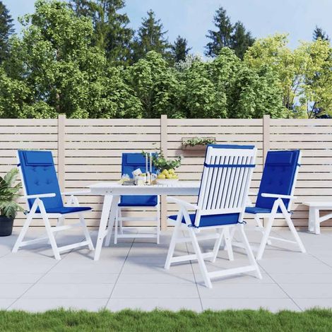 Coussins de chaise à dossier haut lot de 6 bleu royal (1/5)