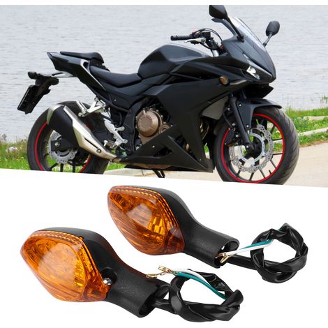 Feu clignotant LED moto 12V, compatible Honda CBR500 CBR650 CTX700 CRF250L CRF250L NC700 750 MSX125, orange