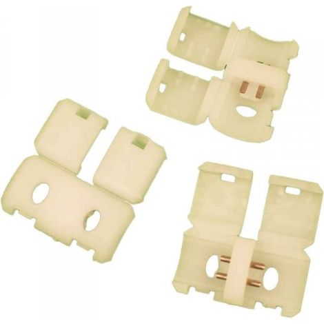 Set di 3 Connettori per Striscia LED 8mm Accessori di Collegamento Rapido Colore Bianco