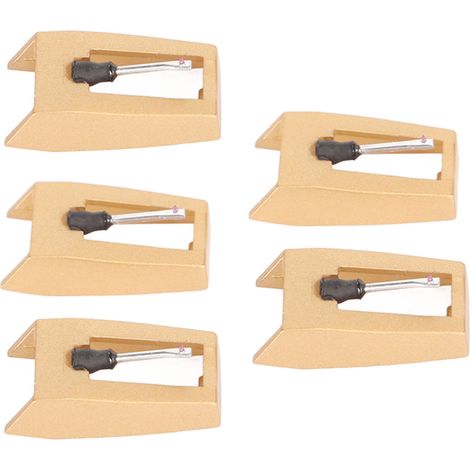Lot de 5 aiguilles de rechange pour platine vinyle avec brosse de nettoyage, compatibles avec Victrola, Crosley, ION et Boytone. (1/5)