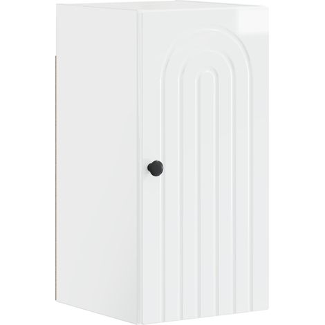 Badezimmer-Wandschrank ALKMAAR Hochglanz Weiß 30 x 31 x 59 cm vidaXL (1/5)