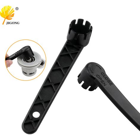 Clé à valve d'air à 8 dents, clé universelle en plastique pour retirer les valves d'air des planches à pagaie et des kayaks. (1/5)