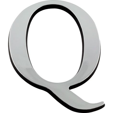 Lettre Q Argent Hauteur 60mm - 4623092 (1/2)