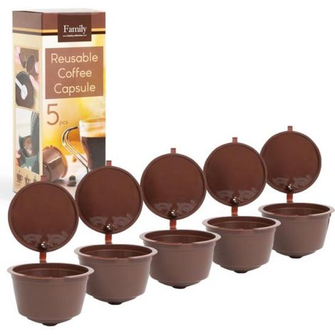 5er-Pack wiederverwendbare Dolce Gusto Kaffeekapseln – Umweltfreundlich und nachhaltig – Nachfüllbare Kaffeekapseln – Kaffeekapsel – Dolce Gusto (1/5)