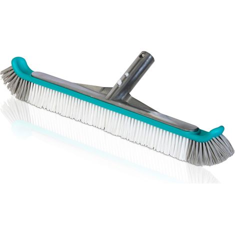 1 Brosse Piscine Aluminium 45cm Fond Parois Système Easy Clip Pour Piscines Démontables (1/5)