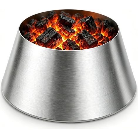 Stainless Steel Charcoal Basket for Smokey Mountain Vortex, Big Green Egg, Kamado, BBQ Accessories Charcoal Kettle, 57.2 cm (1/5)