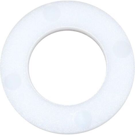 C48564 - Confezione da 100 rondelle piatte in poliammide/PA/nylon, diametro esterno M8 16 mm, spessore 1,7 mm - DIN 125