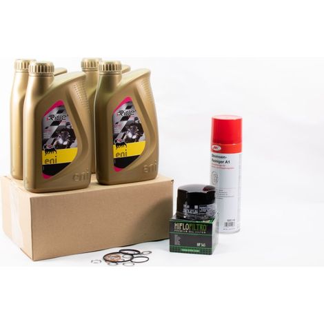 Kit Entretien Vidange Standard pour APRILIA MANA 850 de 2007 à 2018 - ENI I-RIDE RACING 5w40 4L