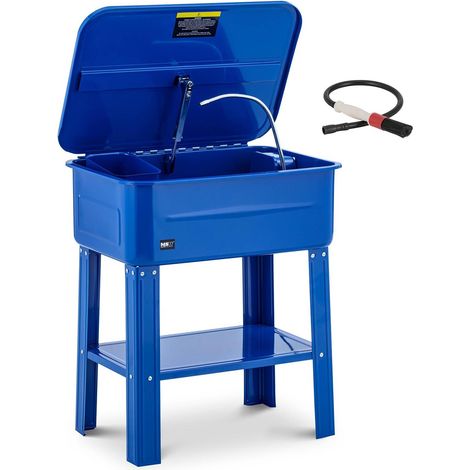 MSW – Laveuse d'atelier pour outils et pièces automobiles – Réservoir 75 l – Débit 10-12 l/min – Brosse de lavage ergonomique