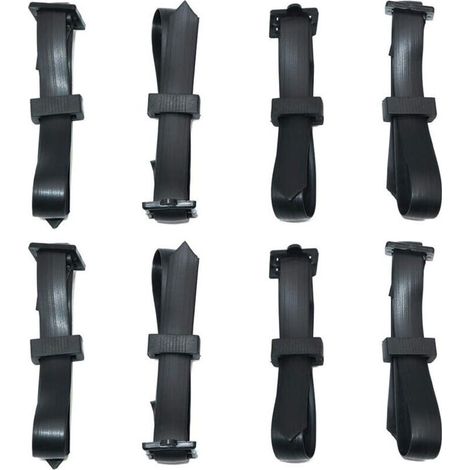 8 Pièces 60 cm Attache pour Arbre Fruitier, Attache Tuteur Arbre Résistantes, Sangle pour Arbre Réglables, Lien Tuteur Arbre avec Boucle pour la Prise en Charge des Arbres Arbustes (1/4)
