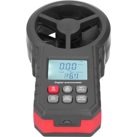 Anémomètre Portable Bluetooth WT87B avec Écran LCD Rétroéclairé pour Mesure de Vitesse du Vent (1/5)