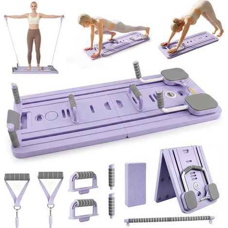 Planche Pilates pliable – 106x41 cm – Fitness à domicile – Exercices de renforcement (1/5)