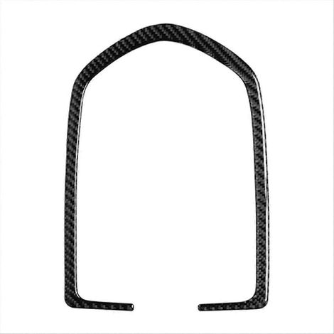 Panneau lumineux de lecture avant en fibre de carbone, autocollant de garniture décoratif pour voiture, protection intérieure, finition sport, adhésif résistant, style racing, accessoire auto. (1/5)