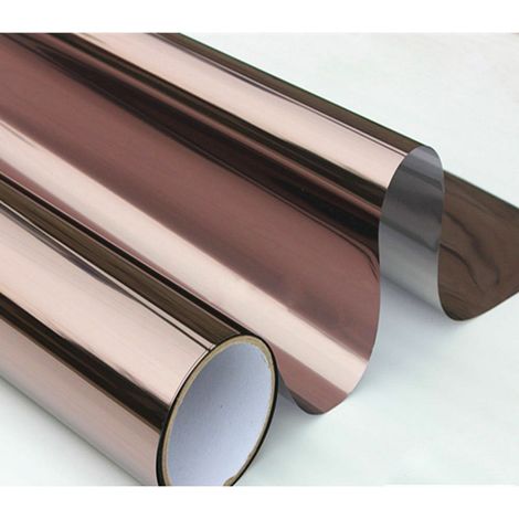 Pellicola effetto specchiato per finestre e vetrate colore argento/bronzo Misura - 76cm x 500cm (1/5)