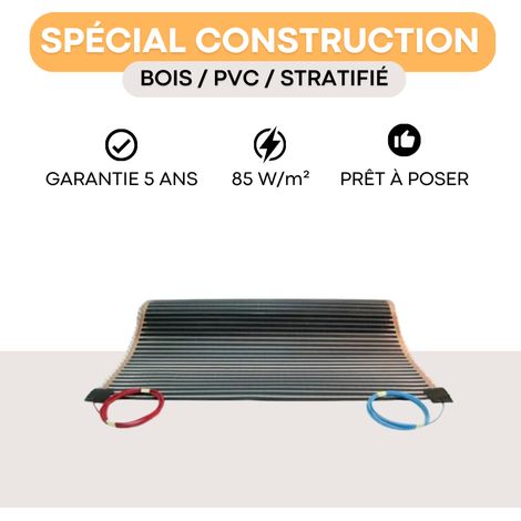 Film chauffant 85 W/m² - largeur 50 cm - longueur 3,5 m (1/4)
